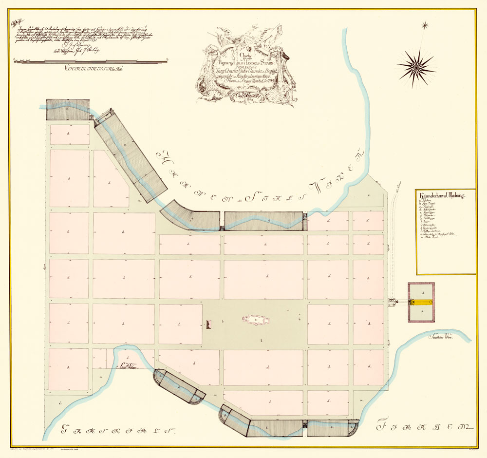 Karta Luleå stad 1790.