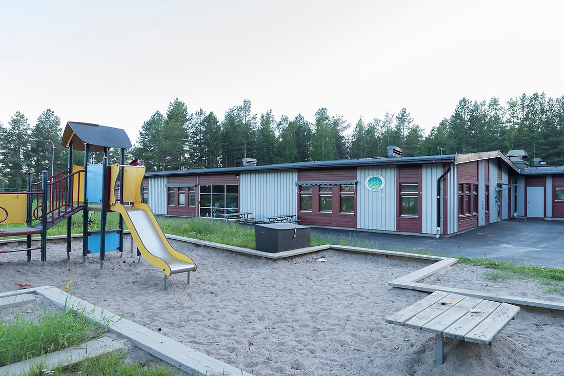 Utomhusmiljö Dungens förskola, en del av förskolans gård