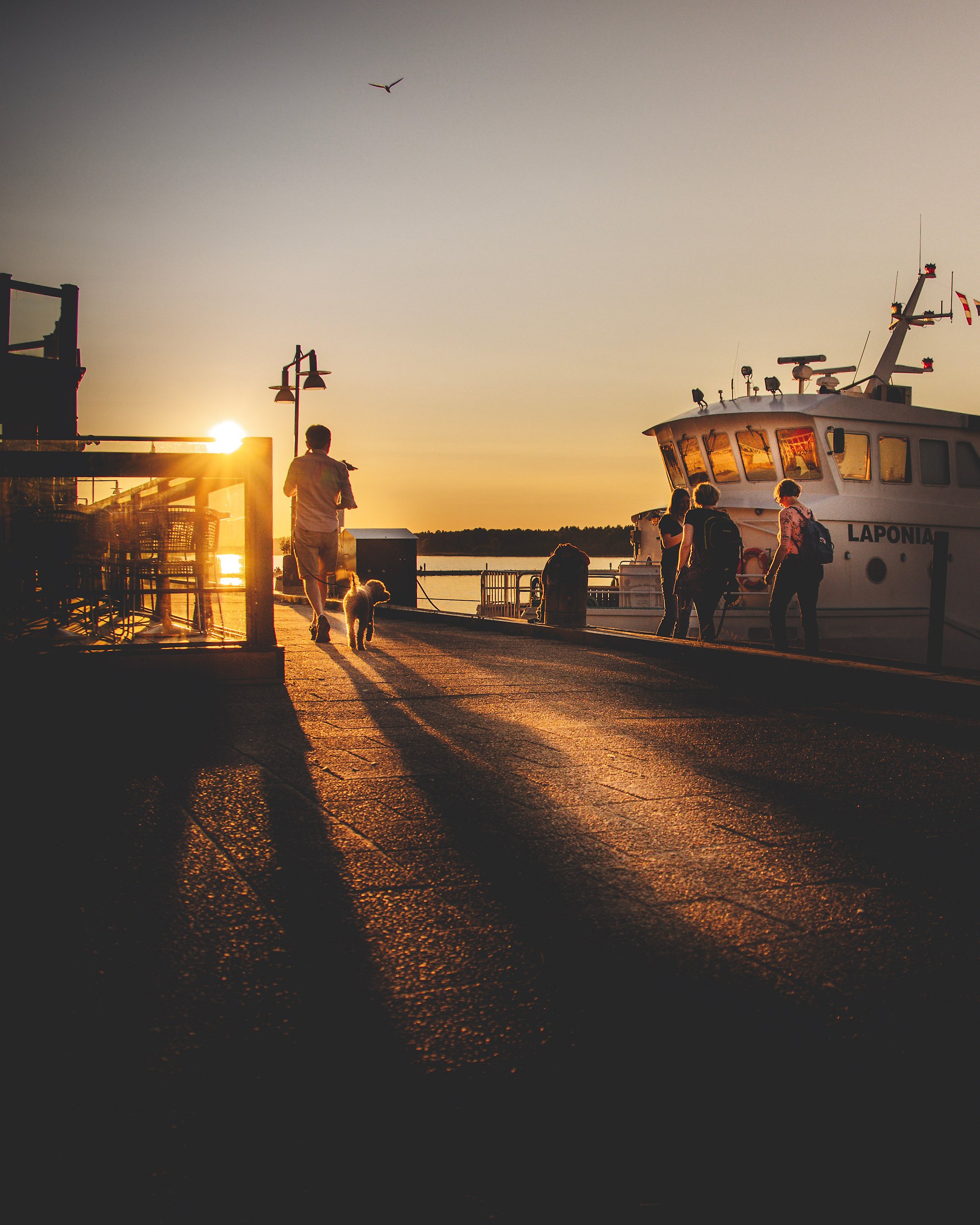 Norra hamn, Luleå i kvällsljus