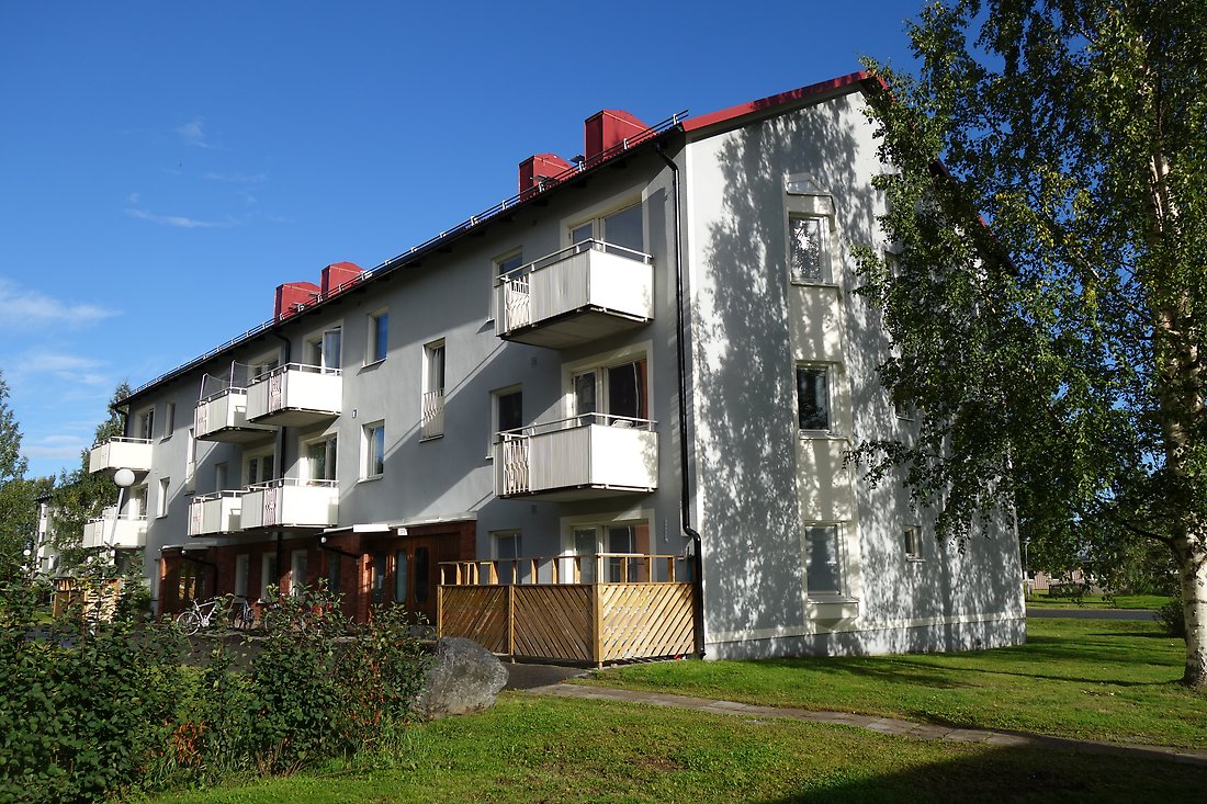 Tidstypiska hus på Malmudden i Luleå