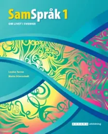 Bilden föreställer omslaget till boken Samspråk 1, av Louise Tarras och Metta Stiernstedt