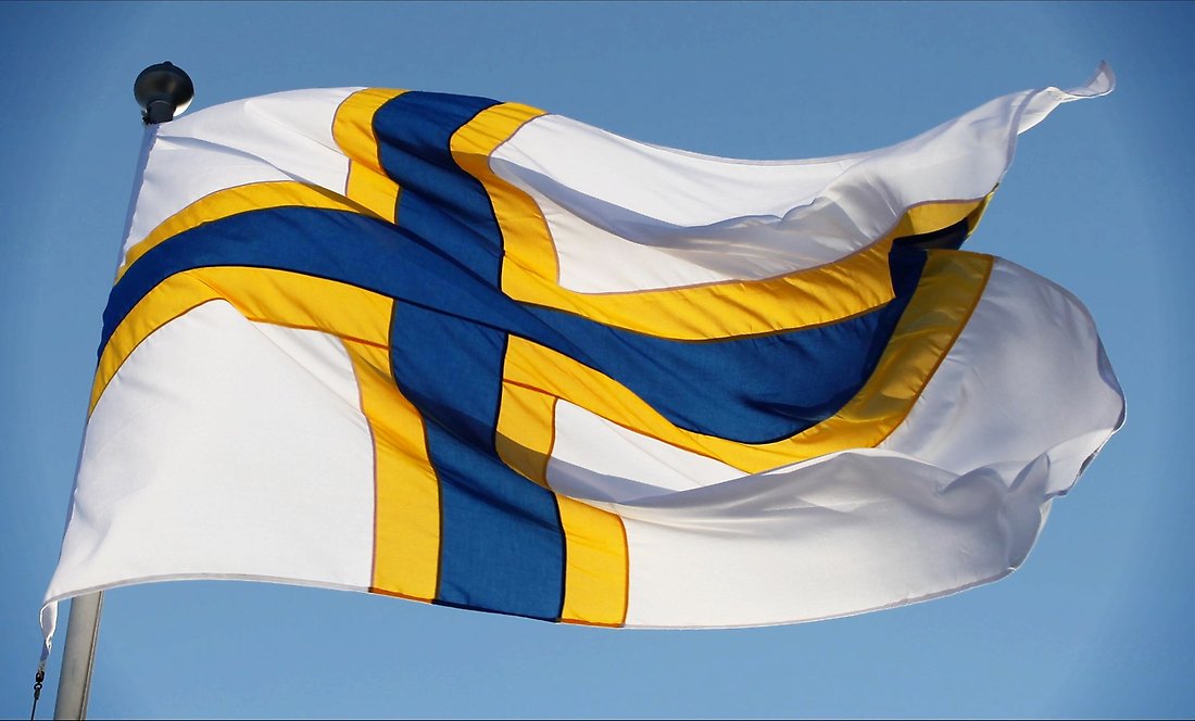 Sverigefinska flagga 