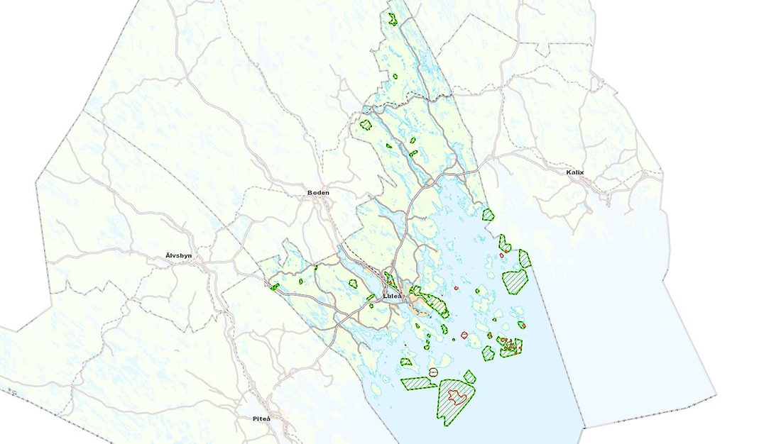 Interaktiv karta över naturskyddsområden