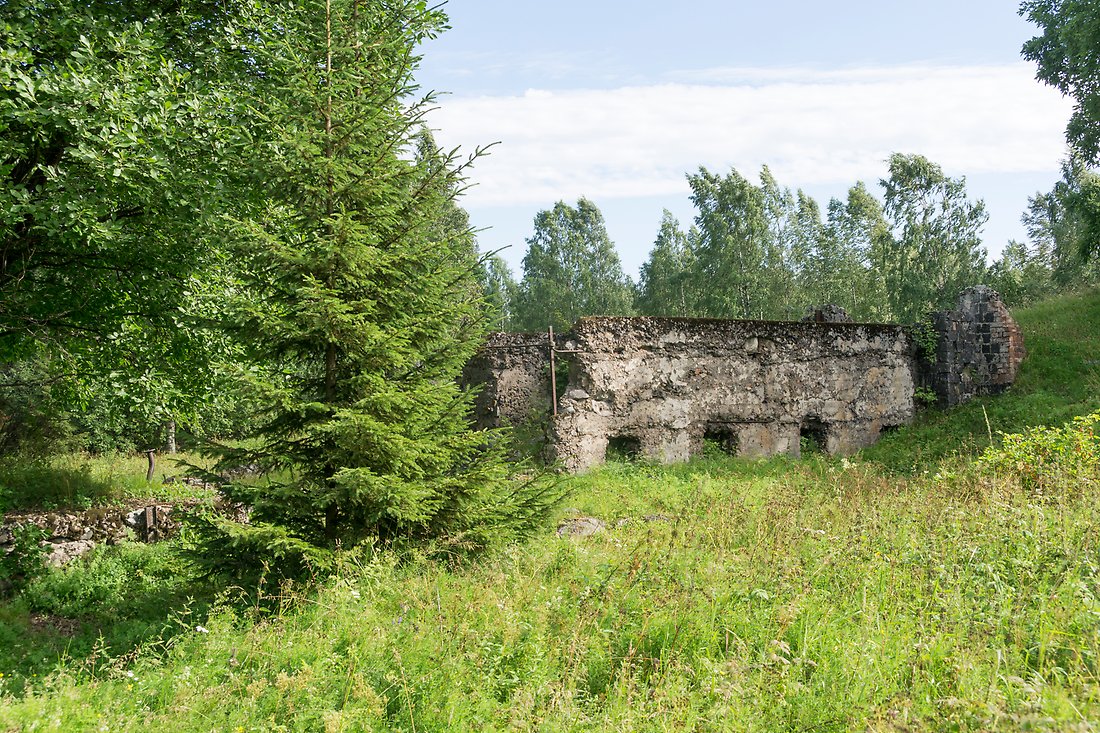 Lämningar från sågverket på Altappen i Luleå skärgård