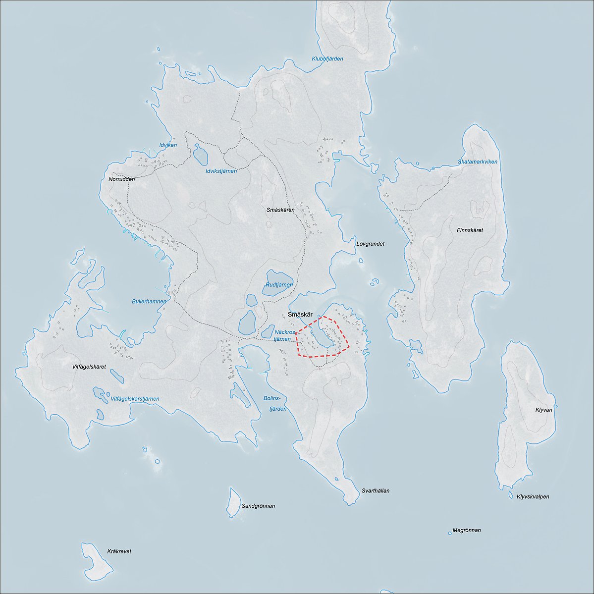 Karta som visar området för detaljplanen.