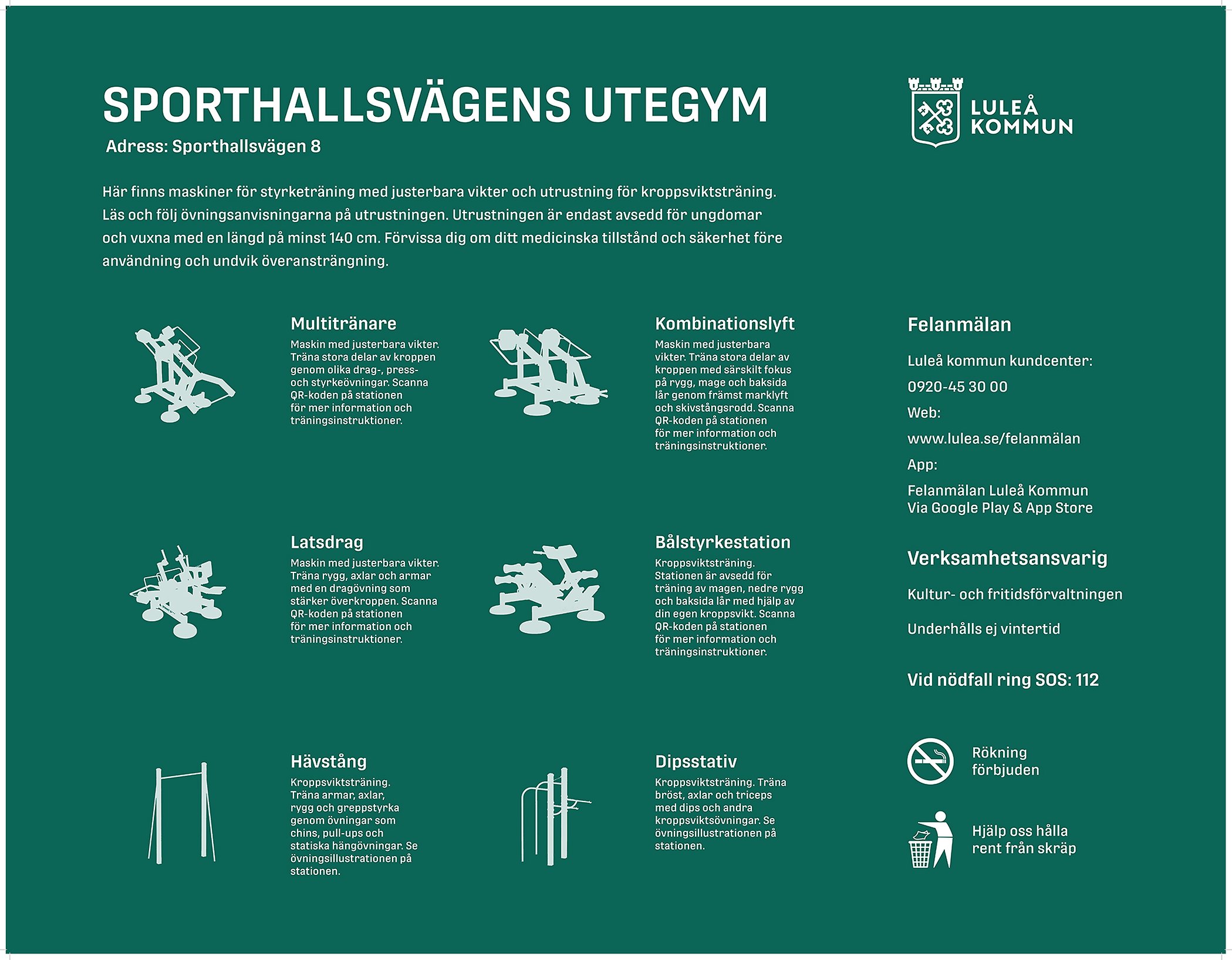Användarmanual utegym