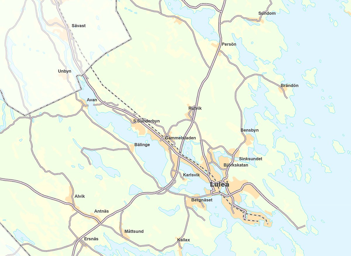 Karta som visar var den nya Hertsökolan byggs